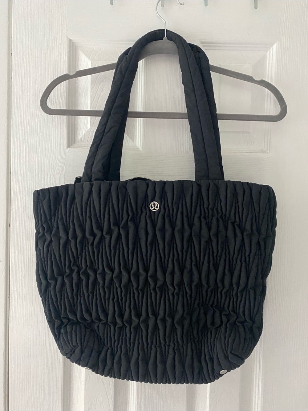 lululemon athletica Black Quilted Tote